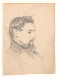 Male Portrait, Profile to the Right