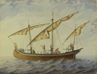 Stage Design for the Ballet Corsair by A. Adam, 1863