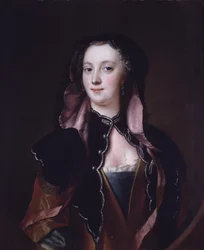 Lady in Black and Red Dress