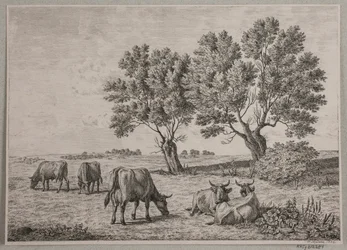 Landscape with Grazing Cattle