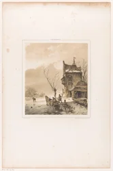 Men Loading a Sledge