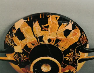 Men and Youths, Some of the Older Men Presenting Hares to Their Young Lovers