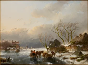 Winter Landscape with a Frozen River