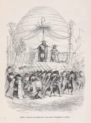 After, in Came the Body of Guards Armed with Terrible Stings from Scenes from the P...