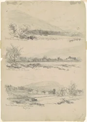 Catskill Mountains, Round-Top in the Distance; Catskills Looking North from Palenville; and Round Top, Catskills, from the Road to Bracketts