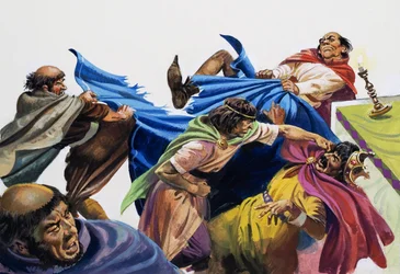 The Papal visit to King Louis VII