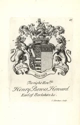 Coat of Arms and Crest of Henry Bowes Howard
