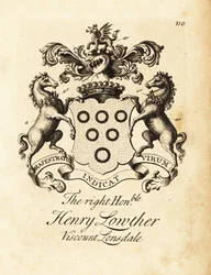 Coat of Arms of Henry Lowther, 3rd Viscount Lonsdale (1694-1751)