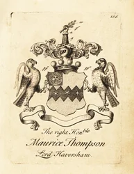 Coat of arms of the Right Honourable Maurice Thompson, Lord Haversham, 2nd Baron Haversham