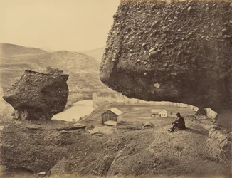 Hanging Rock, Foot of Echo Canon, 1869