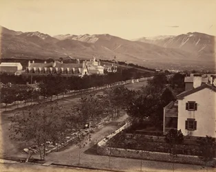 Plate 47. Residence of Brigham Young, 1869