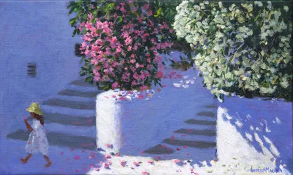Bougainvillea, Anandas, Milos, Greek Islands
