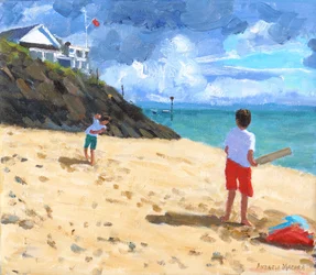 Bowling and Batting, Abersoch, 2015