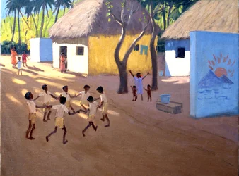 Children dancing, India