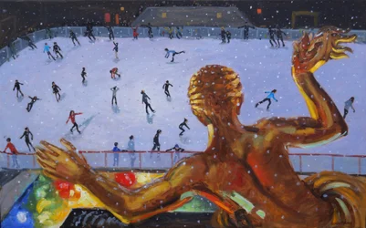 Prometheus, Rockefeller Ice Rink, New York, 2018