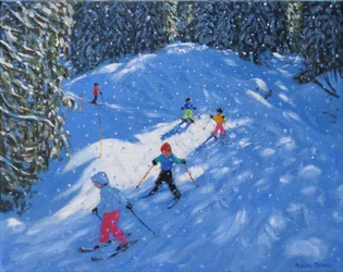Ski school. Samoens, Grand Massif, France, 2021