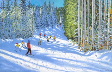 Skiing in Samoens, France, 2019