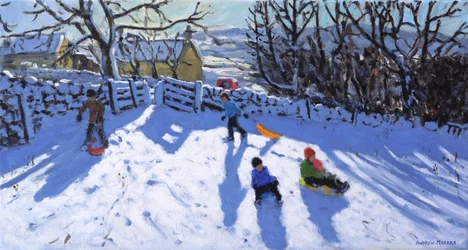 Sledging, Hartington, Buxton, 2020
