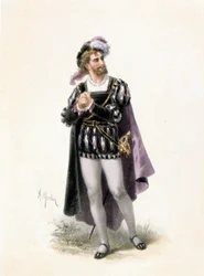 Colin Basse in the role of Faust in the opera Faust by Charles Gounod