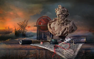 Nautical Study Stormy Seas