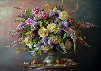 Opulent Floral Still Life