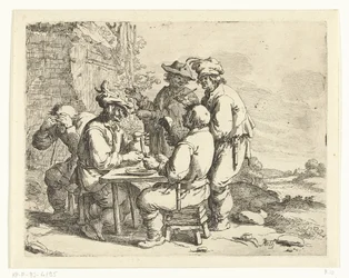 Drunken Peasants at a Table