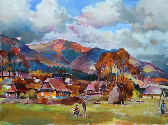 Autumn Mountain Village