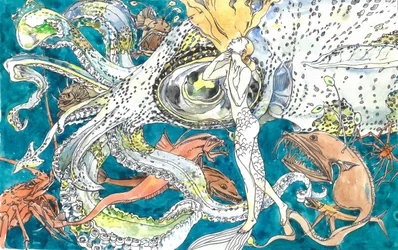 Deep Sea Octopus Ascension