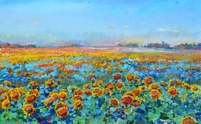 Golden Sunflower Field