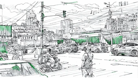 Urban Traffic Drawing