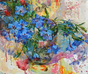 Vibrant Blue Blooms