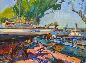 Vibrant Boatyard Marina