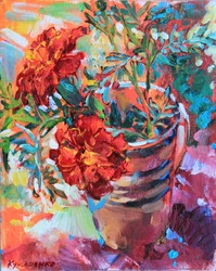 Vibrant Marigold Bouquet