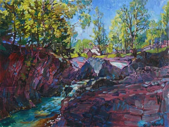 Vibrant River Gorge