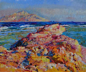 Vibrant Rocky Coast