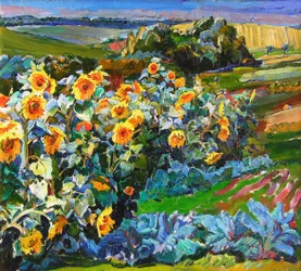 Vibrant Sunflower Field