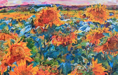 Vibrant Sunflower Field