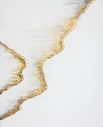 Flowing Gold Abstract