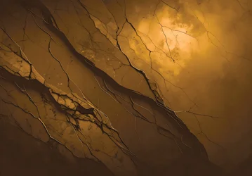 Golden Earth Cracks