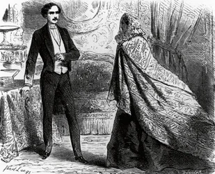 Illustration for Count of Monte Cristo, novel by Alexandre Dumas and Auguste Maquet