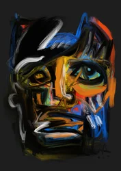 Expressive Abstract Portrait