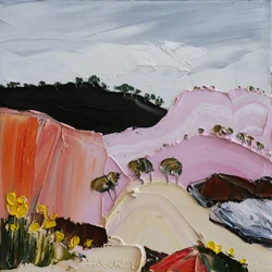 Pink Hillside Blooms