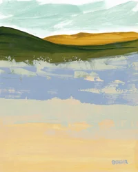Abstract Golden Hills Horizon
