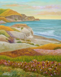 Coastal Wildflower Landscape