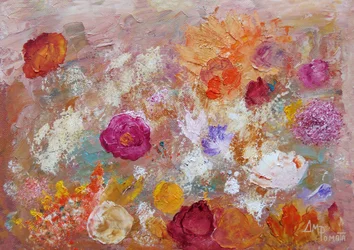 Colorful Impressionist Garden