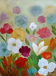 Colorful Impressionist Garden