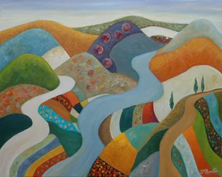 Colorful Rolling Landscape