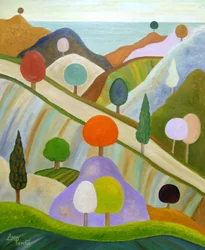 Colorful Whimsical Landscape