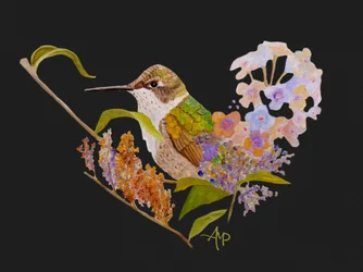 Hummingbird Heart Flowers