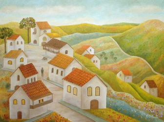 Idyllic Hilltop Village